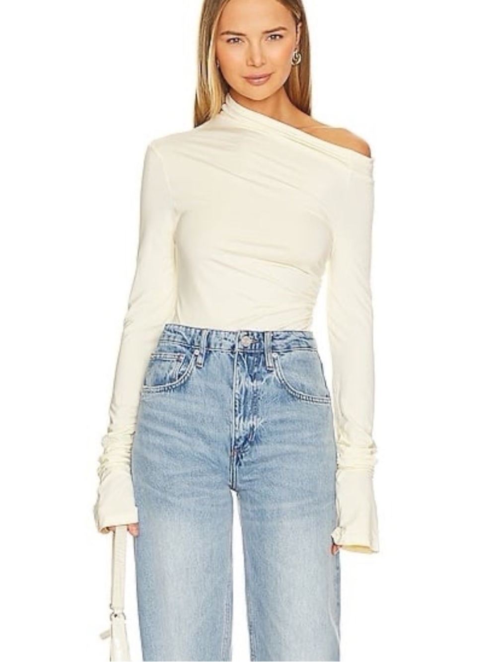 SNDYS Revolve Nyah Bodysuit in Cream XS